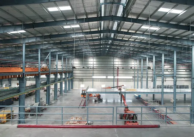 Modern factory building concept